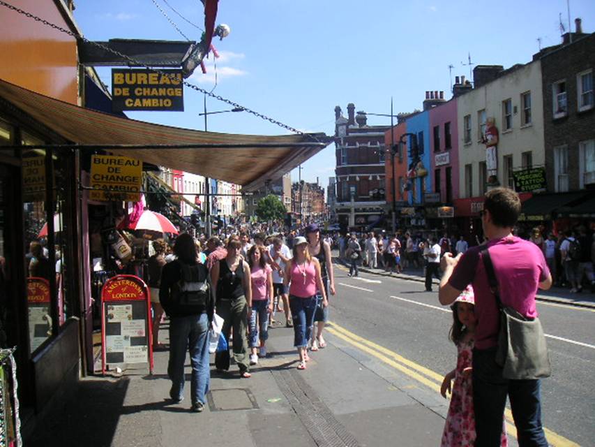 Busy steet scene, Camden